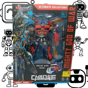 Robot Transformable Gigante Rojo y Azu