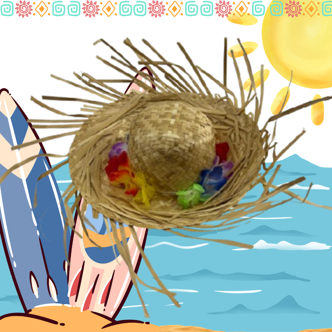 Sombrero Hawaiano de Paja
