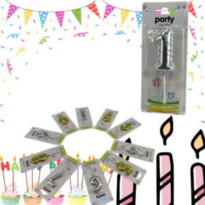 Vela Número Modelo “Feliz Cumpleaños”