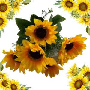 Ramo de Girasoles Artificiales (7 Flores)