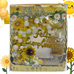 Bouquet de Globos Girasol x64 Piezas