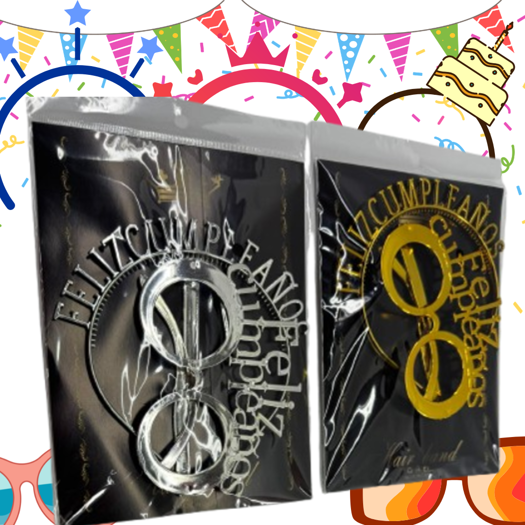 Set Gafas + Corona “Feliz Cumpleaños”