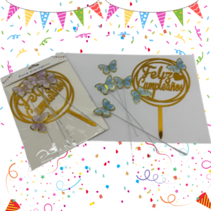 Topper para Torta “Feliz Cumpleaños”
