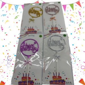 Topper para Torta “Happy Birthday”