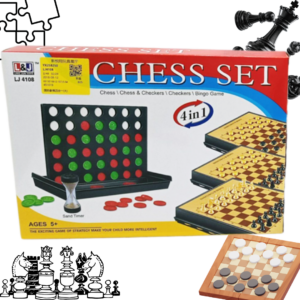 Juego de Mesa 4 en 1 -Divertido