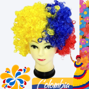 Peluca Afro Tricolor Colombia