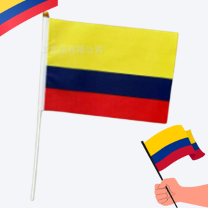 Bandera Colombia con Base