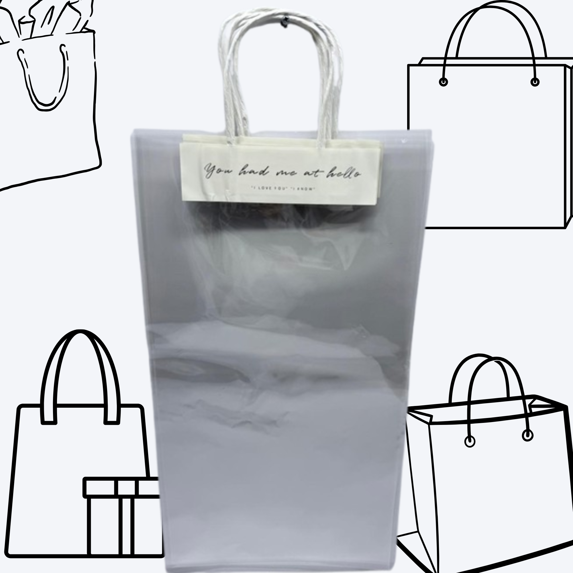 Bolsas de PVC Transparente - 25 x 45 cm