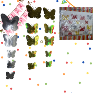 Guirnalda de Mariposas Metalizadas
