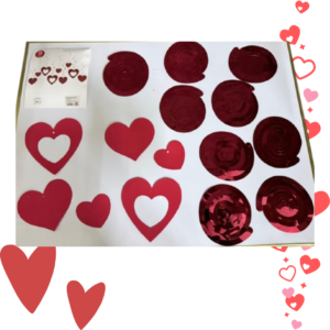Set de Espirales de Corazón x 9 Piezas