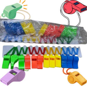 Pito con Cordón de Colores *24pcs