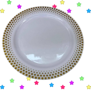 Juego de 6 Platos de Plástico