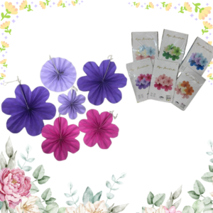 Set de Abanicos Decorativos x 6 Piezas