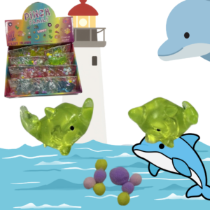 Squishy Delfín Colores Neón