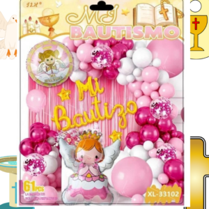 Bouquet de Globos Mi Bautizo - Niña