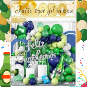 Bouquet de Globos Feliz Cumpleaños