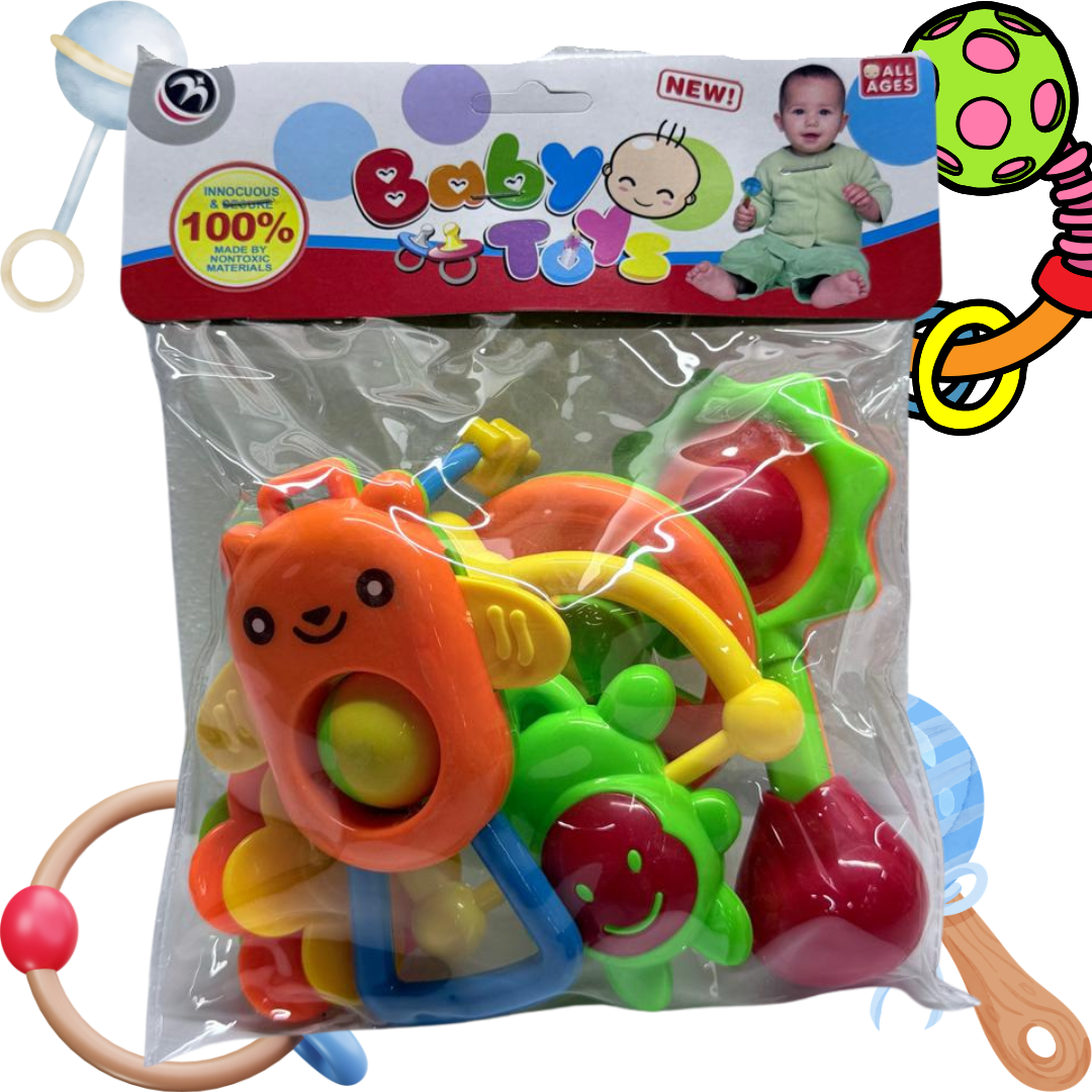 Set Sonajero para Bebés: Kit de Estimulación Sensorial Tempran